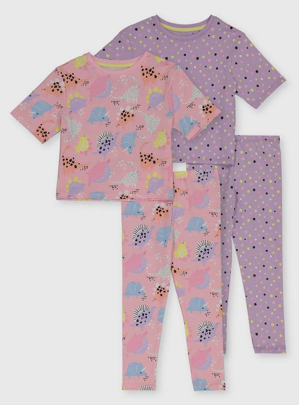 Buy Dinosaur & Spot Print Snuggle Fit Pyjamas 2 Pack 11.5 yea